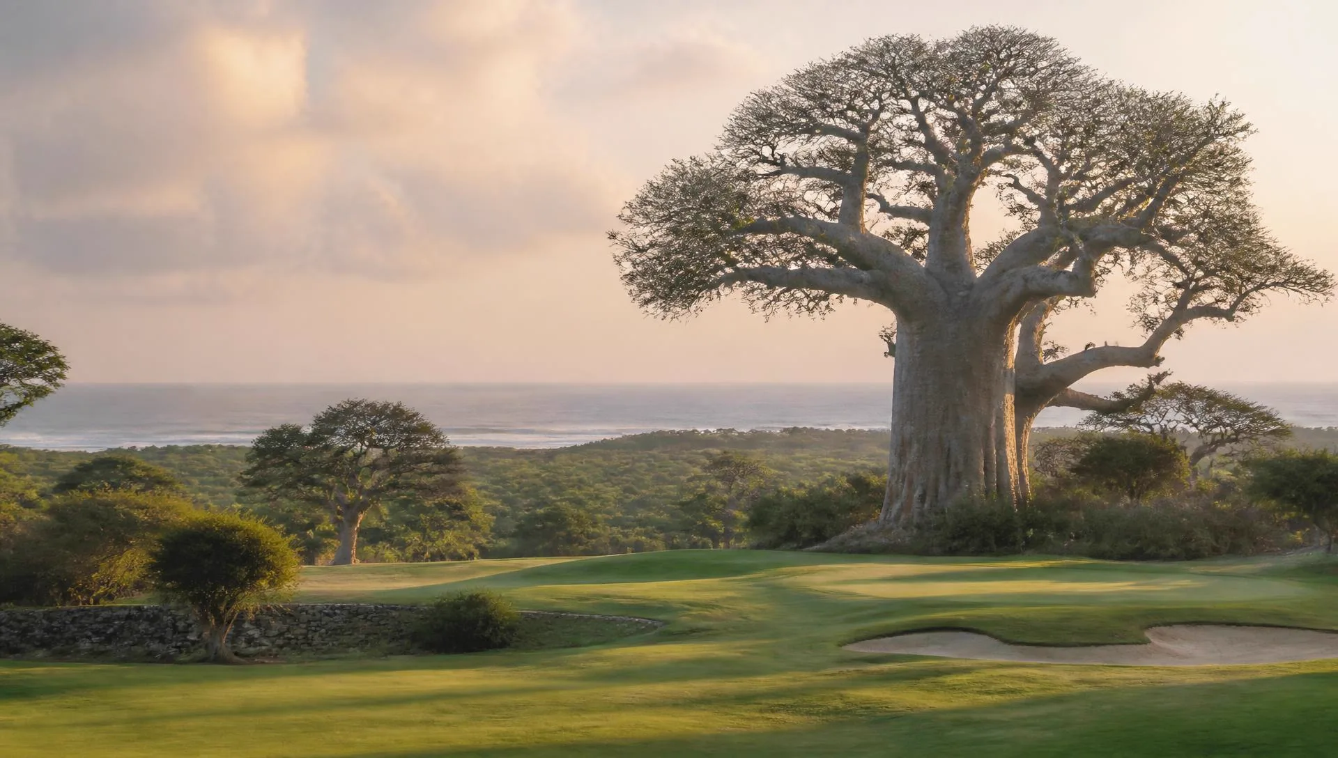 Fairway of the PGA Baobab Course at Vipingo Ridge, Africa's only PGA-branded championship golf course